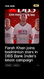 DBS Bank India brings star power to its latest campaign, featuring Farah Khan alongside badminton champions Lakshya Sen, Satwiksairaj Rankireddy, Chirag Shetty, Treesa Jolly and Gayatri Gopichand. With humour and relatability, the film highlights that the right choice is often right in front of you, reinforcing the brand’s “Live More, Bank Less” philosophy across multiple platforms and cities.
#DBSBankIndia #FarahKhan #LakshyaSen #ChiragShetty #ViralVaultIndia