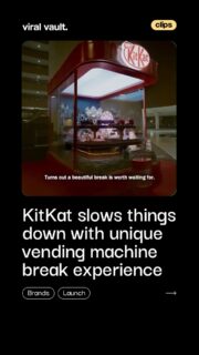 KitKat flips the script on instant gratification with “The Slooowest Vending Machine in the World”, turning a 3-second snack into a mindful experience. In a culture obsessed with speed, this campaign proves that slowing down can create deeper brand recall and emotional connection. Sometimes, the best marketing isn’t faster-it’s more meaningful.

#KitKat #ExperientialMarketing #BrandStrategy #MindfulMarketing #ViralVaultIndia