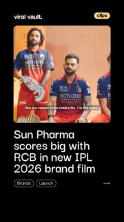 “Different fields, same pressure, performance is everything.”

Sun Pharmaceutical Industries draws a powerful parallel with Royal Challengers Bengaluru, where healthcare professionals and athletes both operate under intensity, precision, and the drive to deliver results. A story of impact, resilience, and people who perform when it matters most.

#SunPharma #RCB #IPL2026 #BrandFilm #ViralVaultIndia