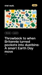 Throwback to  Earth Day 2024 when Britannia flipped a simple idea into a powerful habit with #HarPocketAbDustbin. Celebrating over two years of 100% plastic neutrality, the campaign spotlighted an 8-year-old leading by example-storing waste in his pocket instead of littering. The message was clear: big change begins with small, everyday actions. By encouraging personal responsibility for waste, Britannia turned pockets into symbols of accountability, making cleanliness a mindset, not just a moment.

#HarPocketAbDustbin #EarthDay #throwbackads #BrandCampaigns #ViralVaultIndia