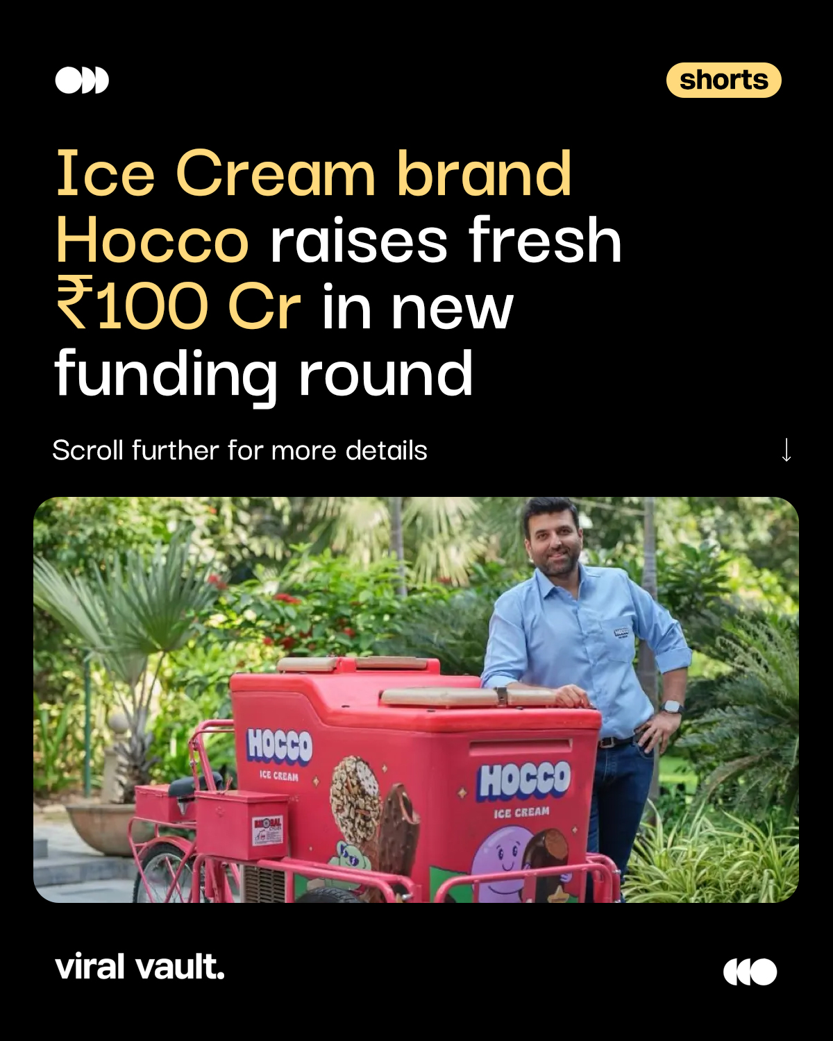 Scooping up growth with every round, Hocco secures another ₹100 Cr from Sauce.vc, taking its total funding to ₹481 Cr and valuation to ₹2,500 Cr. From expanding manufacturing capacity to scaling distribution across India, the brand is steadily building a modern ice cream empire, blending legacy roots with new-age ambition as it eyes profitability and a future IPO.

#Hocco #StartupFunding #SeriesC #IndianStartups #ViralVaultIndia