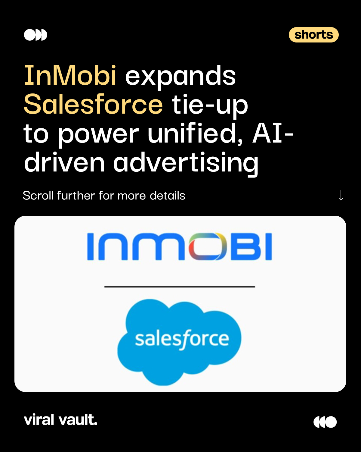 AI is no longer the future of advertising, it’s the operating system

InMobi is doubling down with Salesforce to build a smarter, faster, and fully connected ad ecosystem powered by real-time data and intelligent decision-making

From automation to predictive insights, this is what next-gen advertising looks like.

#InMobi #Salesforce #AIAdvertising #AdTech #ViralVaultIndia