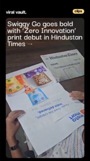Big ideas don’t need new mediums, just new thinking.

Swiggy Go’s ‘Zero Innovation’ proves that even print can break clutter when the narrative is sharp and impossible to ignore. Live today in Hindustan Times Mumbai, this is what happens when collaboration meets clarity.

From concept to execution, it’s a reminder that impactful storytelling always finds its space.

#Swiggy #SwiggyGo #ZeroInnovation #PrintAdvertising #ViralVaultIndia