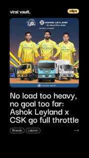 Built to take the pressure. Engineered to go the distance.

Ashok Leyland teams up with Chennai Super Kings to celebrate resilience, strength, and the spirit of never backing down.

Because whether it’s on the road or on the field, performance is about showing up every single time.

#AshokLeyland #ChennaiSuperKings #WhistlePodu #ViralVaultIndia