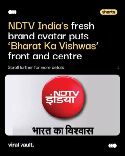 Trust isn’t claimed, it’s earned, every single day. With ‘Bharat Ka Vishwas’, NDTV India isn’t just changing how it looks, it’s doubling down on why it matters. Cleaner, sharper, and built for a generation that questions everything, this is news, reimagined with responsibility at its core.

#NDTVIndia #BharatKaVishwas #BrandRefresh #ViralVaultIndia