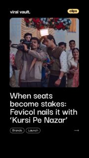 Eyes on the kursi, but once you’re in… you’re not going anywhere 

Fevicol brings back its iconic humor with ‘Kursi Pe Nazar’, where the grip is strong, and the punchline even stronger.

#Fevicol #FevicolKaJod #KursiPeNazar #ViralVaultIndia