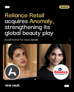 Reliance Retail takes full ownership of Anomaly, acquiring its trademarks, brand assets, and digital ecosystem as it doubles down on the beauty and personal care space.

With this move, Priyanka Chopra Jonas’ global haircare venture enters a new growth phase under Reliance’s expanding beauty playbook.

#RelianceRetail #Anomaly #BeautyBusiness #ViralVaultIndia