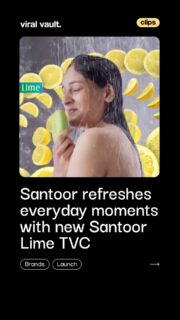 Long days, endless responsibilities and moments that drain your energy, Santoor’s latest Santoor Lime TVC captures it all with a refreshing twist. Built around the power of lime, aloe vera and menthol, the campaign turns an everyday shower into the perfect recharge moment. Simple, relatable and refreshing storytelling that speaks to every multitasker.

#Santoor #SantoorLime #EverydayRecharge #ViralVaultIndia