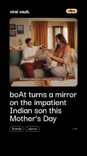 When AI becomes the “better beta,” the real question isn’t technology, it’s attention, patience, and presence.

boAt’s Mother’s Day film flips a funny idea into an uncomfortable truth: sometimes parents don’t need smarter tools, they just need more time from us.

#boAt #MothersDay #BrandFilm #IndianAdvertising #ViralVaultIndia