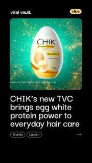 Protein-packed care meets everyday hair confidence with CavinKare’s latest CHIK Egg White Protein Shampoo campaign - bringing stronger, smoother, and healthier-looking hair to the spotlight. From double protein nourishment to deep conditioning benefits, CHIK turns daily hair care into a complete care ritual.

#CHIKShampoo #CavinKare #EggWhiteProtein #ViralVaultIndia