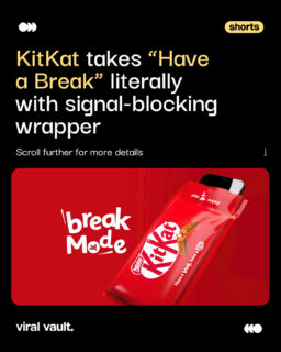 A break you can’t scroll past 

KitKat turns its iconic “Have a Break” into real action, with a wrapper that literally cuts off the noise. No notifications, no distractions, just a forced pause.

It’s not about tech. It’s about behavior.

Instead of fighting for attention, the brand removes it altogether.
And maybe that’s the bigger thought, if it takes a chocolate wrapper to disconnect, what does that say about how we design attention today? 

#KitKat #HaveABreak #MarketingStrategy #ViralVaultIndia
