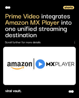 Streaming in India is entering its “everything under one roof” era.

Prime Video is bringing Amazon MX Player into one unified entertainment ecosystem, combining free streaming, premium subscriptions, rentals, and add-on channels on a single platform.

From mass-market AVOD content to premium SVOD experiences, the integration signals a major shift in how audiences discover and consume entertainment across devices. It also opens up bigger opportunities for advertisers with a larger unified audience base powered by Amazon’s ecosystem insights.

A big play in India’s evolving streaming wars.

#PrimeVideo #AmazonMXPlayer #StreamingWars #ViralVaultIndia
