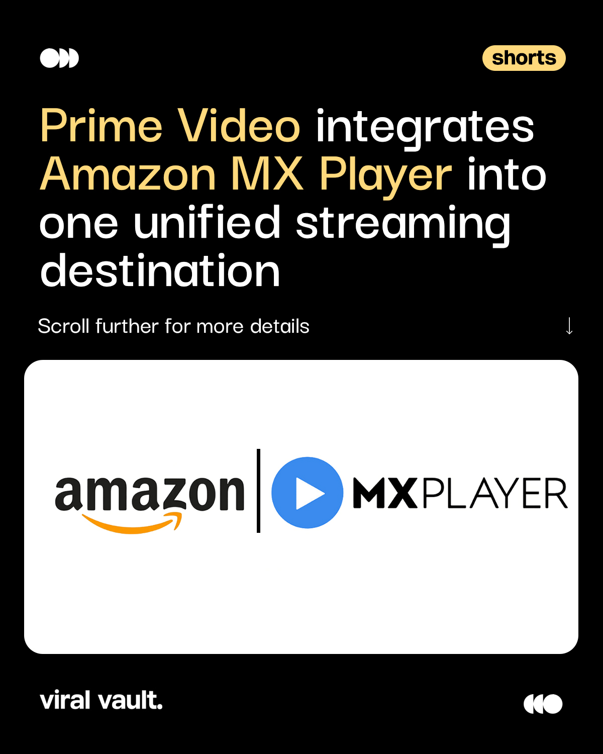 Streaming in India is entering its “everything under one roof” era.

Prime Video is bringing Amazon MX Player into one unified entertainment ecosystem, combining free streaming, premium subscriptions, rentals, and add-on channels on a single platform.

From mass-market AVOD content to premium SVOD experiences, the integration signals a major shift in how audiences discover and consume entertainment across devices. It also opens up bigger opportunities for advertisers with a larger unified audience base powered by Amazon’s ecosystem insights.

A big play in India’s evolving streaming wars.

#PrimeVideo #AmazonMXPlayer #StreamingWars #ViralVaultIndia