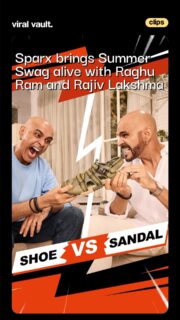 Is it a shoe or is it a sandal? Sparx turns the debate into entertainment with Raghu & Rajiv’s signature banter in its latest Summer Swag campaign.
Blending style, comfort and breathability, Sparx’s shoe-style sandals are designed for the perfect summer fit - with humour that keeps the conversation going long after the ad ends.
#Sparx #SummerSwag #RaghuAndRajiv #ViralVaultIndia
