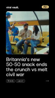 Crunchy? Melty? Why choose one when you can have both.

With Rishabh Pant and Jemimah Rodrigues joining the debate, Britannia 50-50 turns snack-time rivalry into the ultimate flavour combo with the new Cheeze Dipped.

Layers of crunch, coated in cheesy goodness, made for every kind of snacker.

#Britannia5050 #CheezeDipped #CrunchyVsMelty #ViralVaultIndia