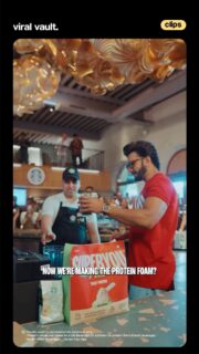 Coffee just got a blockbuster upgrade. 

Ranveer Singh brings the energy as Starbucks teams up with SuperYou to launch the new Iced Shaken Espresso with Vanilla Protein Foam - blending premium coffee with 13g of protein in one super sip. Summer coffee cravings just found their perfect match.

#StarbucksIndia #Starbucks #SuperYou #ViralVaultIndia
