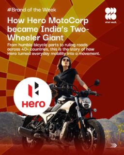 From bicycle components in Amritsar to becoming the world’s largest two-wheeler manufacturer, Hero MotoCorp built more than motorcycles - it built trust across generations.

From Splendor to VIDA, Hero’s journey is a masterclass in consistency, innovation, and understanding the everyday Indian rider. This is the story of a brand that became part of millions of lives and continues to shape the future of mobility.

#HeroMotoCorp #HeroStory #BrandStory #ViralVaultIndia