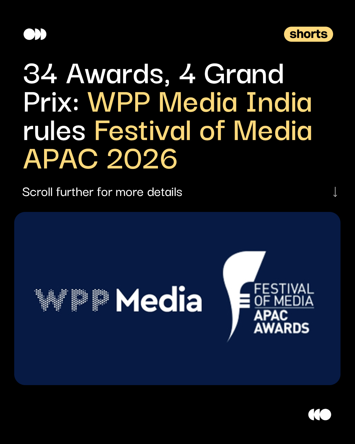 34 awards. 4 Grand Prix wins. One unstoppable force. 

WPP Media India delivered a historic performance at the 2026 Festival of Media APAC Awards, with Mindshare India named Agency of the Year and Wavemaker India’s AI-powered Colgate campaign winning Campaign of the Year. A defining moment for media innovation, creativity, and impact across the region.

#WPP #WPPMedia #MindshareIndia #ViralVaultIndia