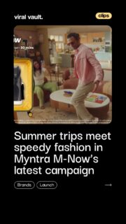 Last-minute trip plans? Fashion panic? Myntra M-Now says: “Mode Karo On”
With comedians like Biswa Kalyan Rath, Prashasti Singh, Khamba, Kullu, Ashish Solanki, and Urooj Ashfaq bringing relatable travel chaos to life, Myntra’s latest campaign turns fashion emergencies into comedy gold. From safari styling confusion to destination debates, M-Now proves your vacation fits can arrive before your trip even begins.
#Myntra #MNow #ModeKaroOn #VacationMode #ViralVaultIndia
