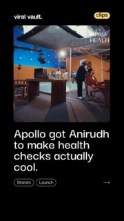 Apollo Hospitals just made preventive healthcare feel like a vibe. Bringing on music sensation Anirudh Ravichander as brand ambassador for ProHealth by Apollo - an AI-powered, predictive, and personalised health programme built for young India. No fear tactics. No medical jargon. Just real, relatable storytelling directed by Gautham Vasudev Menon that meets Gen Z exactly where they are. Because the generation that streams music at midnight deserves a health programme that actually speaks their language. With measurable results already showing across diabetes, hypertension, and obesity - ProHealth isn't just a campaign. It's a movement. Stay ahead. Stay well.
#ProHealthByApollo #AnirudhRavichander #ApolloHospitals #PreventiveHealth #ViralVaultIndia