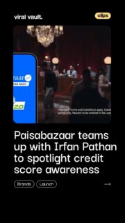 From cricket pitches to credit scores, Irfan Pathan teams up with Paisabazaar to make credit awareness more engaging through Credit Premier League. A campaign that blends sport, rewards, and responsible financial behaviour into one winning innings.
#Paisabazaar #IrfanPathan #CreditPremierLeague #ViralVaultIndia