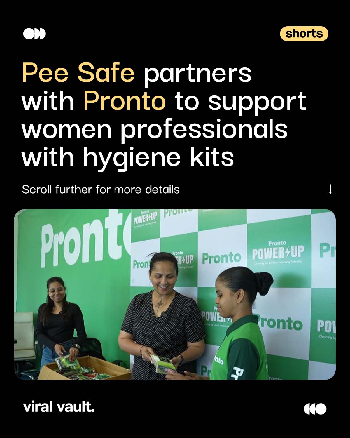 Dignity at work should never be a privilege
This Menstrual Hygiene Day, Pee Safe and Pronto are supporting women professionals with hygiene kits that prioritise comfort, care and wellbeing - not just in policy, but in practice.
Because small acts of support can make a big difference for the women who keep our everyday lives running.
#MenstrualHygieneDay #PeeSafe #Pronto #ViralVaultIndia