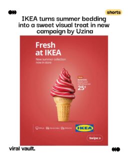 Summer just got a visual upgrade in Portugal
IKEA turns seasonal change into a sensory delight-transforming bedding into a soft-serve swirl of comfort and colour, designed for urban homes ready to shed winter layers.
Conceptualised by Uzina, the campaign blends bold visual storytelling with clear product intent-making summer living feel as fresh as it looks.
#IKEA #Uzina #SummerLiving #ViralVaultIndia
