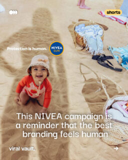 NIVEA’s “Protection is human” campaign proves that the most powerful branding doesn’t sell products - it sells emotions. 

No fear tactics. No loud messaging. Just one simple image of a parent’s shadow protecting a child, turning sunscreen into a symbol of care, instinct, and love.

A reminder that the brands people remember are the ones that make them feel something. 

#NIVEA #Branding #EmotionalBranding #ViralVaultIndia
