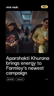 Dessert cravings just got a healthier twist!
With humour, charm and a mid-air surprise, Aparshakti Khurana stars in Farmley’s latest Date Bites campaign - proving that mindful snacking can still feel indulgent.
Because the best desserts are the ones that love you back.
#Farmley #AparshaktiKhurana #DateBites #ViralVaultIndia