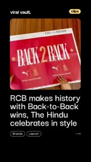 From the pitch to the front page, RCB’s historic triumph just got the headline it deserves!
The Hindu’s stunning two-page “Back 2 Back” spread captures the magnitude of a victory that has fans celebrating across the nation. A moment of glory, immortalized in print.
#RCB #Back2Back #RoyalChallengersBengaluru #ViralVaultIndia