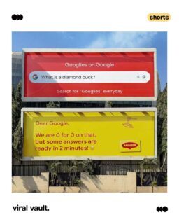 When billboards start talking like the internet, you know the campaign has nailed it. 

Google’s #Googlies turned everyday search queries into witty, brand-to-brand banter that people couldn’t help but stop, read, and share. From streets to social feeds, it proved that the best advertising doesn’t interrupt conversations-it becomes one.

Smart. Relatable. Instantly viral. 

#Google #Googlies #MarketingCampaign #ViralVaultIndia