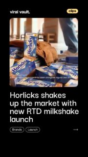No guilt, only pleasure!
Horlicks is stepping into the ready-to-drink space with a new milkshake range crafted for Gen Z lifestyles. Blending taste, convenience, and nutrition, the brand is redefining on-the-go refreshment with every sip.
#Horlicks #RTDMilkshake #NoGuiltyOnlyPleasure #ViralVaultIndia