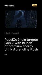 PepsiCo has launched Adrenaline Rush, a premium energy drink aimed at Gen Z consumers who are constantly chasing their next goal. Available in two variants-Passion Rush for focus and Classic Rush for performance-the brand is backed by the campaign “A-Rush, A-Game On,” celebrating ambition, discipline, and self-improvement.
With bold packaging, functional benefits, and a digital-first marketing strategy, PepsiCo is betting big on India’s fast-growing energy drinks category.
#Marketing #PepsiCo #BrandStrategy #ViralVaultIndia