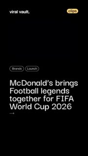 McDonald’s is bringing football fever to fans worldwide with its FIFA World Cup 2026 campaign featuring David Beckham, Ronaldinho, and Thierry Henry. The campaign introduces the FIFA World Cup Meal, complete with exclusive collectible cups and limited-edition packaging, blending sport, nostalgia, and fan engagement. By combining iconic football personalities with experiential marketing, McDonald’s continues to strengthen its connection with global audiences ahead of the world’s biggest sporting event.
#McDonalds #FIFAWorldCup2026 #DavidBeckham #Ronaldinho #viralvaultindia