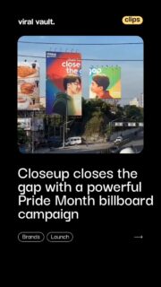 Throwback to when Closeup’s iconic Pride Month OOH campaign using two strategically placed billboards that appeared to unite from a specific angle, the brand transformed physical distance into a powerful symbol of love, acceptance, and inclusion. Featuring a real LGBTQIA+ couple, the campaign reminded audiences that sometimes all it takes is a change in perspective to bridge the gaps society creates.
A timeless example of how creativity can spark meaningful conversations beyond advertising.
#Throwback #Closeup #PrideMonth #OOHAdvertising #ViralVaultIndia