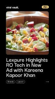 What’s inside matters most.
Lexpure’s latest campaign featuring Kareena Kapoor shines a spotlight on the unsung heroes of water purification, RO components. By highlighting the importance of quality internal parts, the brand aims to raise awareness about safer, more reliable drinking water for every household.
#Lexpure #KareenaKapoor #ROPurifier #ViralVaultIndia