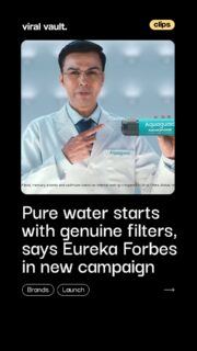 The smallest part of your water purifier could make the biggest difference to your health.
With its new 'Stop. Check. Relax.' campaign, Eureka Forbes is urging consumers to verify that genuine Aquaguard Nanopore Long-Life Filters are installed during servicing. Because when it comes to safe drinking water, what’s inside your purifier matters just as much as the purifier itself.
A simple check today can mean greater peace of mind tomorrow.
#EurekaForbes #Aquaguard #StopCheckRelax #ViralVaultIndia