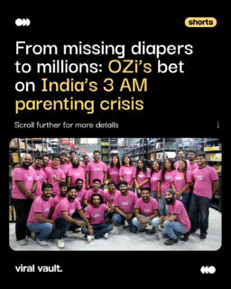What if every sleepless parenting moment was actually a billion-dollar business idea?
At 3 AM, a missing diaper is a crisis for parents, but for Amit Sah, it was an opportunity.
That's how OZi was born: a platform built to solve parents' urgent needs, turning midnight panic into a $9.5 million startup.
Sometimes, the best business ideas begin with a sleepless night
#OZi #StartupStory #QuickCommerce #ViralVaultIndia