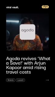 Travel costs may be rising, but India’s wanderlust isn’t slowing down. With its latest ‘What a Save!’ campaign, Agoda brings back its signature humor, this time featuring Arjun Kapoor in a hilarious action-film spoof. The campaign cleverly shifts the spotlight from daring stunts to smart travel decisions, reminding consumers that the best “save” is securing great hotel deals. By blending entertainment, celebrity appeal, and value-driven messaging, Agoda reinforces its promise of helping travelers explore more while spending less.
#Agoda #ArjunKapoor #BrandCampaign #viralvaultindia #Advertising