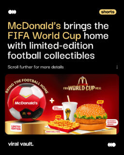 The FIFA World Cup fever just got tastier!
McDonald’s India–North & East is bringing football fans closer to the beautiful game with its special FIFA Meal range and a limited-edition collectible football. Because every match deserves great food and unforgettable moments!
#McDonaldsIndia #FIFAWorldCup2026 #FIFAMeal #ViralVaultIndia