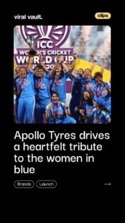 Before the applause came the sacrifices. Before the trophies came the miles.
With its latest chapter of Har Safar Mein Dum Hai, Apollo Tyres shines a light on the untold journeys of Harmanpreet Kaur, Smriti Mandhana, Jemimah Rodrigues, Shafali Verma and Renuka Singh, celebrating the resilience, courage and determination that shaped India's Women in Blue.
Because every champion's story begins long before they step onto the field.
#ApolloTyres #HarSafarMeinDumHai #WomenInBlue #ViralVaultIndia