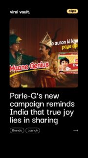 What if the real geniuses are the ones who make others smile?
With its latest campaign, Parle-G reminds us that empathy isn't found in grand gestures, it's hidden in the smallest acts of kindness. Through heartwarming, dialogue-free stories, the brand celebrates the joy of making someone else's day a little brighter.
Because sometimes, a simple biscuit can become a bridge to kindness.
#ParleG #JoAuronKiKhushiMeinPaayeApniKhushi #ViralVaultIndia