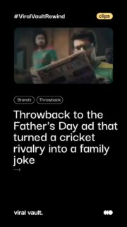 Some things never change. Not the wait, not the hope, not the crackers still in the box. This Father's Day edition of Mauka Mauka added a cheeky twist: turns out the famous "never give up" advice came straight from Abbu. And India's reply? Just one smile and a "Maine kab kaha?" Some rivalries write themselves. This one writes itself in slow motion, every single year.
#FathersDay #IndianAdvertising #ThrowbackAd #ViralVaultRewind #Nostalgicads