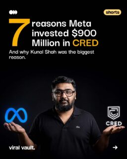Meta's $900M investment in CRED is more than a funding headline, it's a vote of confidence in Kunal Shah's vision, brand-building, and long-term thinking. From building FreeCharge to creating one of India's most premium fintech brands, his journey offers valuable lessons for every founder and marketer. 

#Meta #CRED #KunalShah #viral #growthmindset 

[Meta, CRED, Kunal Shah, Meta Investment, CRED Funding, Fintech, Startup India, Business Strategy, Brand Building, Consumer Psychology, Marketing, Entrepreneurship, WhatsApp Payments, AI, Tech News, Indian Startups, Founder Mindset, Business Growth, Innovation, Brand Strategy]