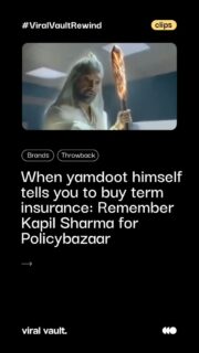 Even Yamdoot has a soft spot for financial planning. In Policybazaar's latest ad, Kapil Sharma plays the messenger of death himself, arriving to escort a man away, only to pause and ask: has he sorted his family's future first? With his now-iconic "Sorry... last moment par mat pachtao!", Kapil convinces the man to lock in a ₹2 crore term plan for just ₹700/month before it's too late. Equal parts hilarious and oddly convincing, this one's proof that even the afterlife wants you insured. 

#Policybazaar #AdvertisingIndia #CreativeMarketing #Throwbackads #ViralVaultRewind