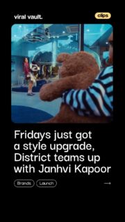 Fridays just got a whole lot more stylish!

District teams up with Janhvi Kapoor for a fresh, fashion-forward campaign that blends style, storytelling, and youthful energy. Brought to life by an exceptional creative and production team, the campaign is designed to make every Friday feel like an occasion.

Production House: @studio404.in 

#District #JanhviKapoor #DistrictFridays #ViralVault 

[ District, Jahnvi Kapoor, District Fridays, brand campaign, fashion campaign, lifestyle marketing, influencer marketing, celebrity endorsement, Shlok Ahuja, Rohan YV, Studio404, Colorkaar, digital campaign, creative advertising, India marketing. ]