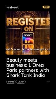 Big dreams deserve a bigger stage. 

L'Oréal Paris has partnered with Shark Tank India to empower the next generation of women entrepreneurs. More than a collaboration, this initiative is an opportunity for aspiring women founders to turn their ideas into reality with mentorship, investment, and national visibility.

If you've been waiting for the right moment to take the leap, this could be it. And if it's not your dream, share it with a woman whose idea deserves the spotlight.

Registrations are open from July 2 to July 11, 2026.

#LOrealParis #SharkTankIndia #WomenEntrepreneurs #ViralVaultIndia 

[ L'Oréal Paris, Shark Tank India, women entrepreneurs, women founders, startup India, entrepreneurship, business, mentorship, funding, investment, women in business, startup ecosystem, innovation, founder journey, brand partnership. ]