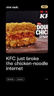 KFC just gave chicken a twist no one saw coming! 

Meet the Chicken Dynamite, where crispy chicken meets noodles in one bold bite. With a star-studded campaign and a concept built to grab attention, KFC India proves that product innovation and creative storytelling are the perfect recipe for buzz.

Would you try Chicken Noodles Chicken?

#KFC #KFCIndia #ChickenDynamite #ViralVault 

[ KFC India, Chicken Dynamite, Chicken Noodles Chicken, new KFC campaign, food marketing, brand campaign, creative advertising, fast food marketing, product innovation, viral campaign. ]