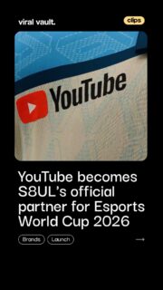 A power-packed partnership for India's biggest esports stage!

S8UL has named YouTube as its official partner for the Esports World Cup 2026, bringing fans closer to the action with Gaming House watch parties, creator collaborations, a 15-city India tour, exclusive behind-the-scenes content, and interactive fan experiences.

More than just a sponsorship, this collaboration aims to strengthen India's gaming community and redefine how fans engage with esports, both online and on the ground.

#S8UL #YouTube #EsportsWorldCup #ViralVault 

[ S8UL, YouTube, Esports World Cup 2026, gaming, esports, creator economy, creator collaborations, Gaming House, livestreams, YouTube Shorts, India gaming, gaming community, esports marketing, digital campaign, fan engagement. ]