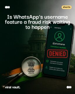 WhatsApp's new username feature was built to ditch phone numbers - but it's landed the platform in the government's spotlight. With claims of name-hoarding and fraud risks under scrutiny, WhatsApp is clarifying how the system actually works. Here's what's really going on.

#WhatsApp #Meta #TechNews #DataPrivacy #ViralVaultIndia